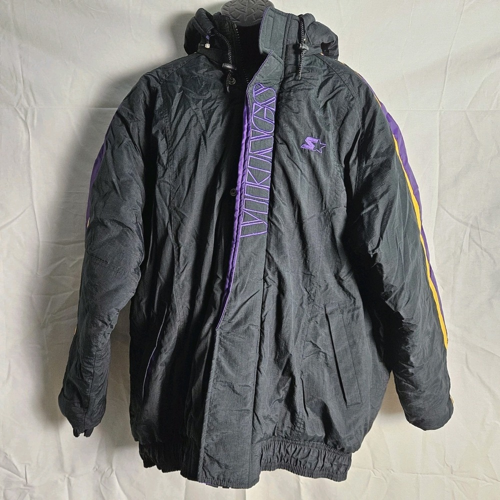 Nfl‎ Pro Line by Starter Vintage Minnesota Vikings Bomber Jacket  XLarge